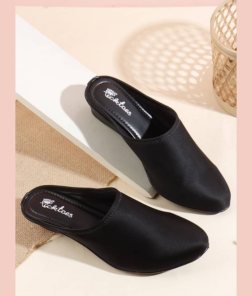 Picktoes Black Women's Casual Ballerinas