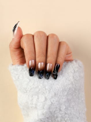 The Moo Press-On Nails - Onyx Black-Nails