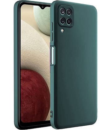 Case Vault Covers - Plain Cases Compatible For Silicon Samsung Galaxy M12 ( Pack of 1 )