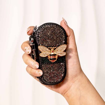 Gucci Crystal Keyholder-Black