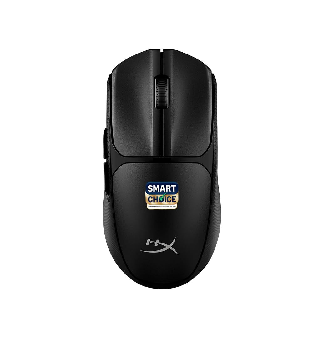 HyperX Pulsefire Fuse Smartchoice Dual Wireless Connection RGB Gaming Mouse, Upto 12K DPI, HyperX Custom Sensor, 75gm Lightweight, AAA Battery, 1K Hz Polling, 24 Months Warranty - Black [A1KY6AA] HyperX Pulsefire Fuse Smartchoice Dual Wireless Connection
