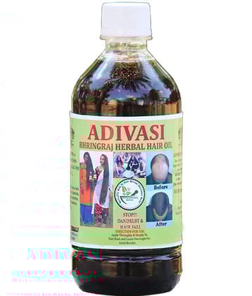 ADIVASI BHRINGRAJ HERBALS - Hair Growth Bhringraj Oil 250 ml ( Pack of 1 )