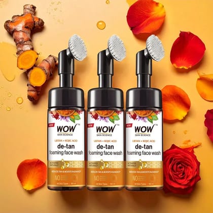 WOW Ubtan Foaming Face Wash For Glowing Skin - 150 ml