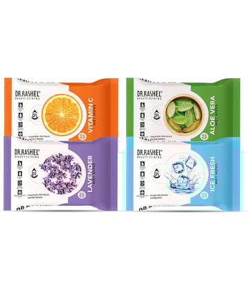 DR.RASHEL Face Wipes Wet Wipes ( 100 Pcs ) Pack of 4