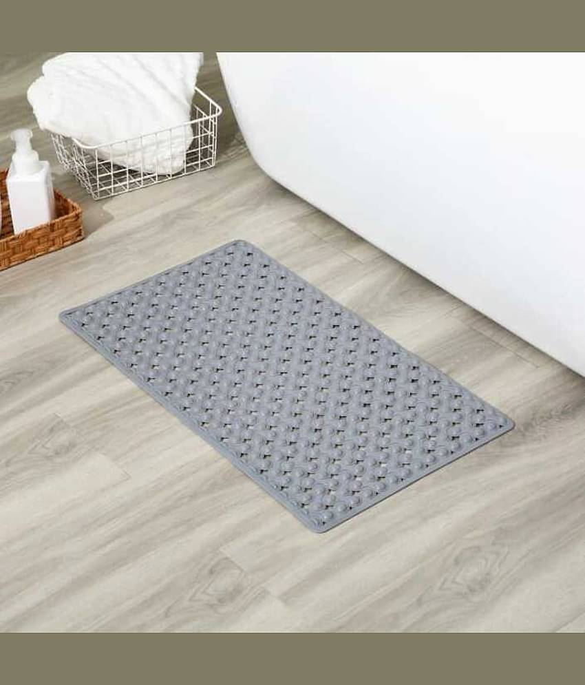 mahek accessories Anti-skid Plastic Bath Mat 50x80 cm ( Pack of 1 ) - Assorted