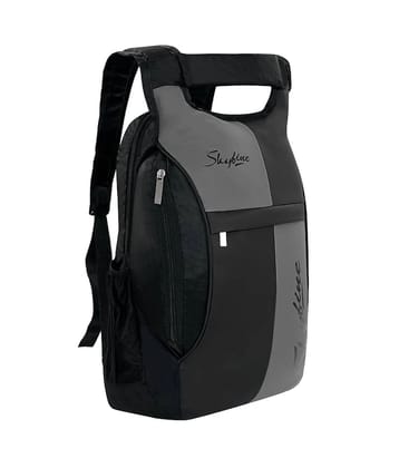 SVB BAG 30 Ltrs Faux Leather Backpack *For Boys & Girls ( Black ) - Black