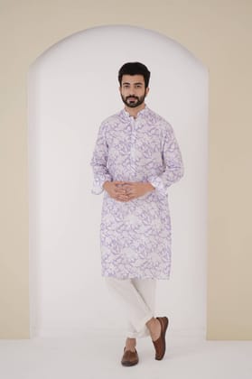 Lilac Orchid Kurta Set-XXS / XXS