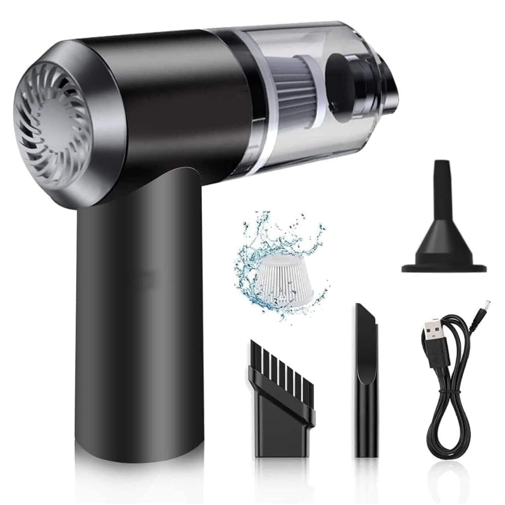 Portable Car Vacuum Cleaner with Blower | USB Rechargeable Wireless Handheld Car Vacuum Cleaner Traveling,Portable,Rechargeable
