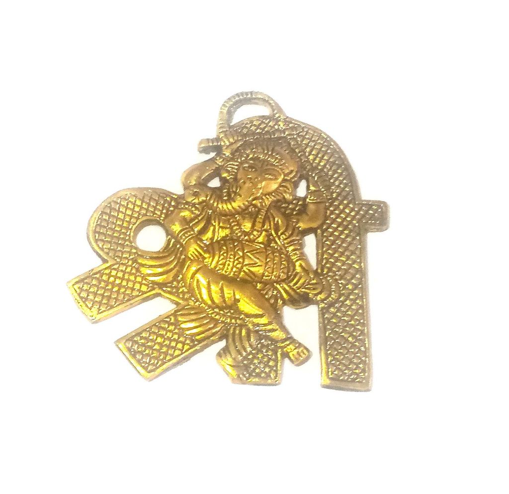 Nawani Metal Shri Ganesha On Wall Hanging Home Decor, Size- 11/10 cm - Pooja Needs | Buy online on ZillyBuy