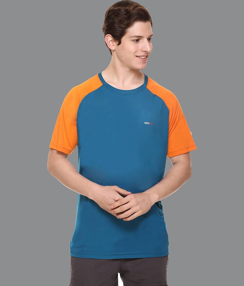 RF RAVES - Blue Polyester Regular Fit Men's T-Shirt ( Pack of 1 )