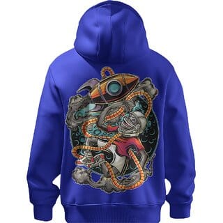 BULL CLOTHING Mens Space Monkey Graphic Dark Blue Hoodie 60 Cotton 40 Poly 280 GSM Fleece Pullover Sweatshirt(XL) BULL CLOTHING Mens Space Monkey Graphic Dark Blue Hoodie 60 Cotton 40 Poly 280 GSM Fleece Pullover Sweatshirt(XL)