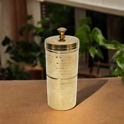 Gloss finish Brass coffee filter (Large)