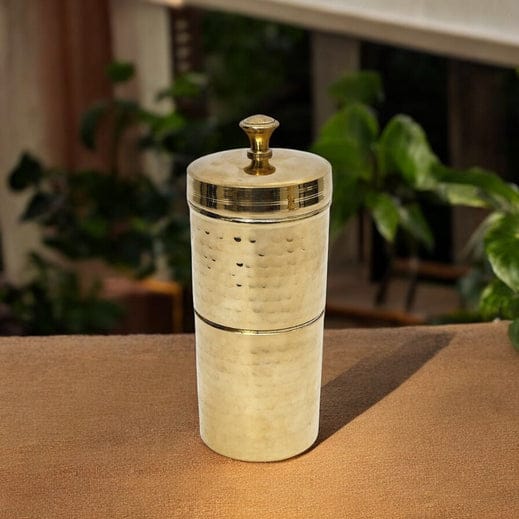 Gloss finish Brass coffee filter (Large)