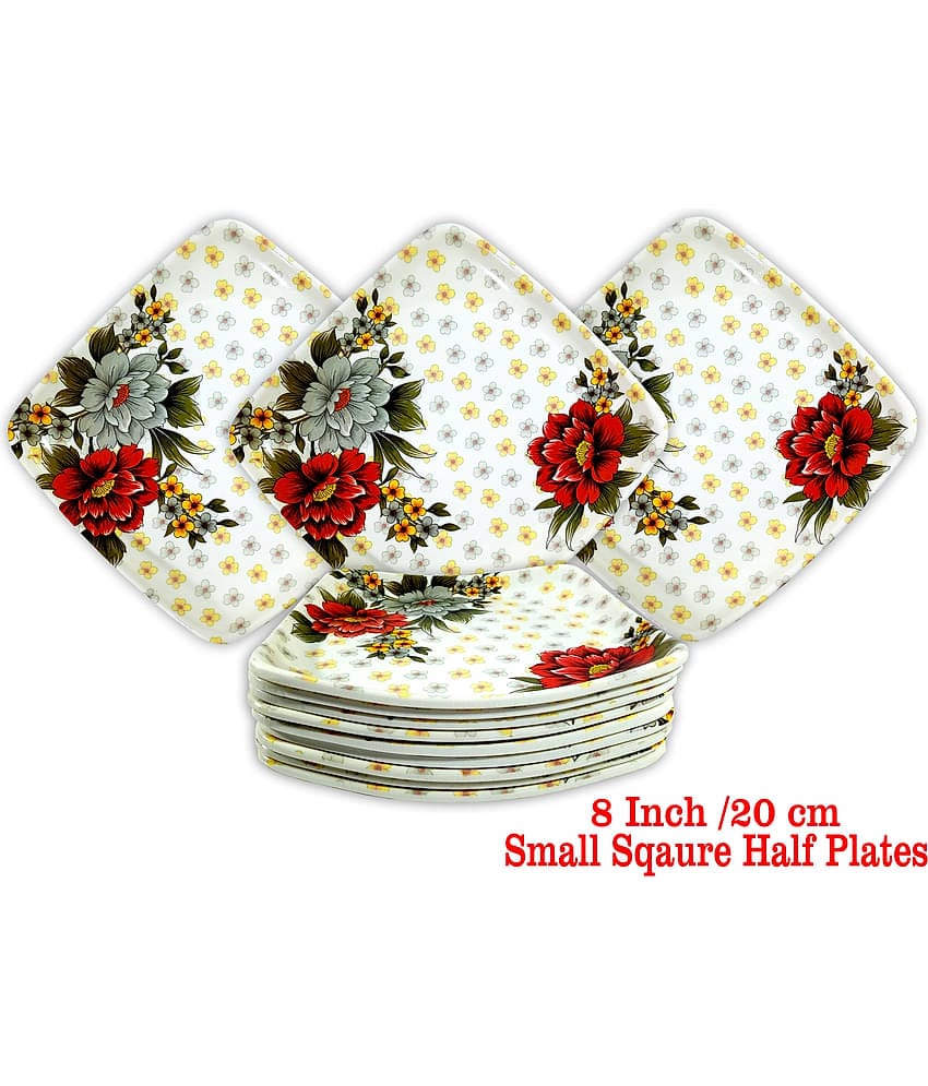 Inpro 12 Pcs Melamine Multi Color Half Plate
