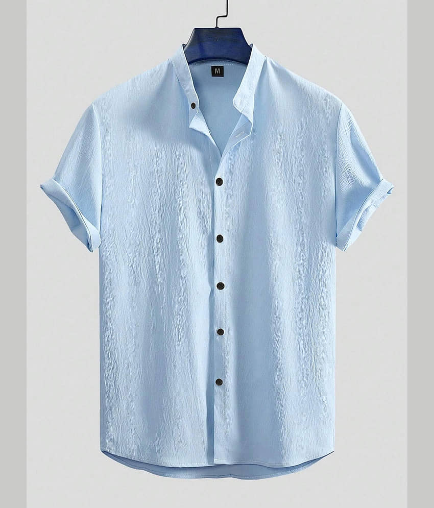 Urban Buccachi Polyester Regular Fit Popcorn Textured Half Sleeves Men's Casual Shirt - Off-White ( Pack of 1 )