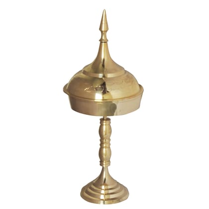 Brass Hurahi No.9 Puja Utility Bowl | Handmade Brassware, Height : 19 Inch (ZMAS226 K)