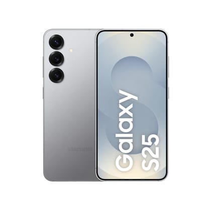 Samsung Galaxy S25 5G AI Smartphone (Icyblue, 12GB RAM, 256GB Storage), 50MP Camera with Galaxy AI Samsung Galaxy S25 5G AI Smartphone (Icyblue, 12GB RAM, 256GB Storage), 50MP Camera with Galaxy AI - Silver Shadow / 12GB RAM + 256GB Storage