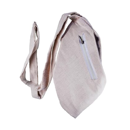 MAYAPURI Cotton Chanting Bag/Gomukhi Japa Mala Bag with Sakshi Mala Counter for Daily Mantra Jaap (Grey Color)