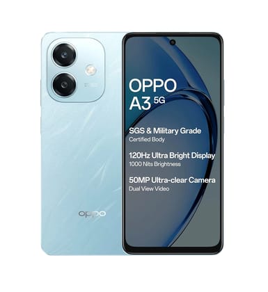 OPPO A3 5G (Color - Ocean Blue, Storage - 128 GB, Ram - 6 GB) by ZALANI COLLECTION NX