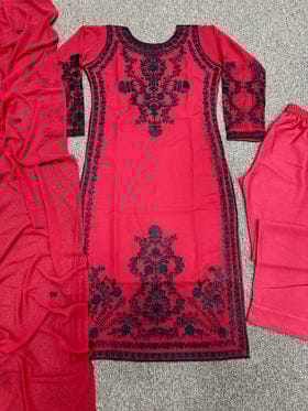 Designer Party Wear Top Bottom With Dupatta With Heavy Embroidery Work Designer Party Wear Top Bottom With Dupatta With Heavy Embroidery Work