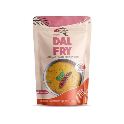 INSTAFOOD Yellow Dal Fry | Ready to Eat & Cook Meal | Zip Lock Packaging | Vegetarian Meal | Just Add Water And Cook, 150 gm