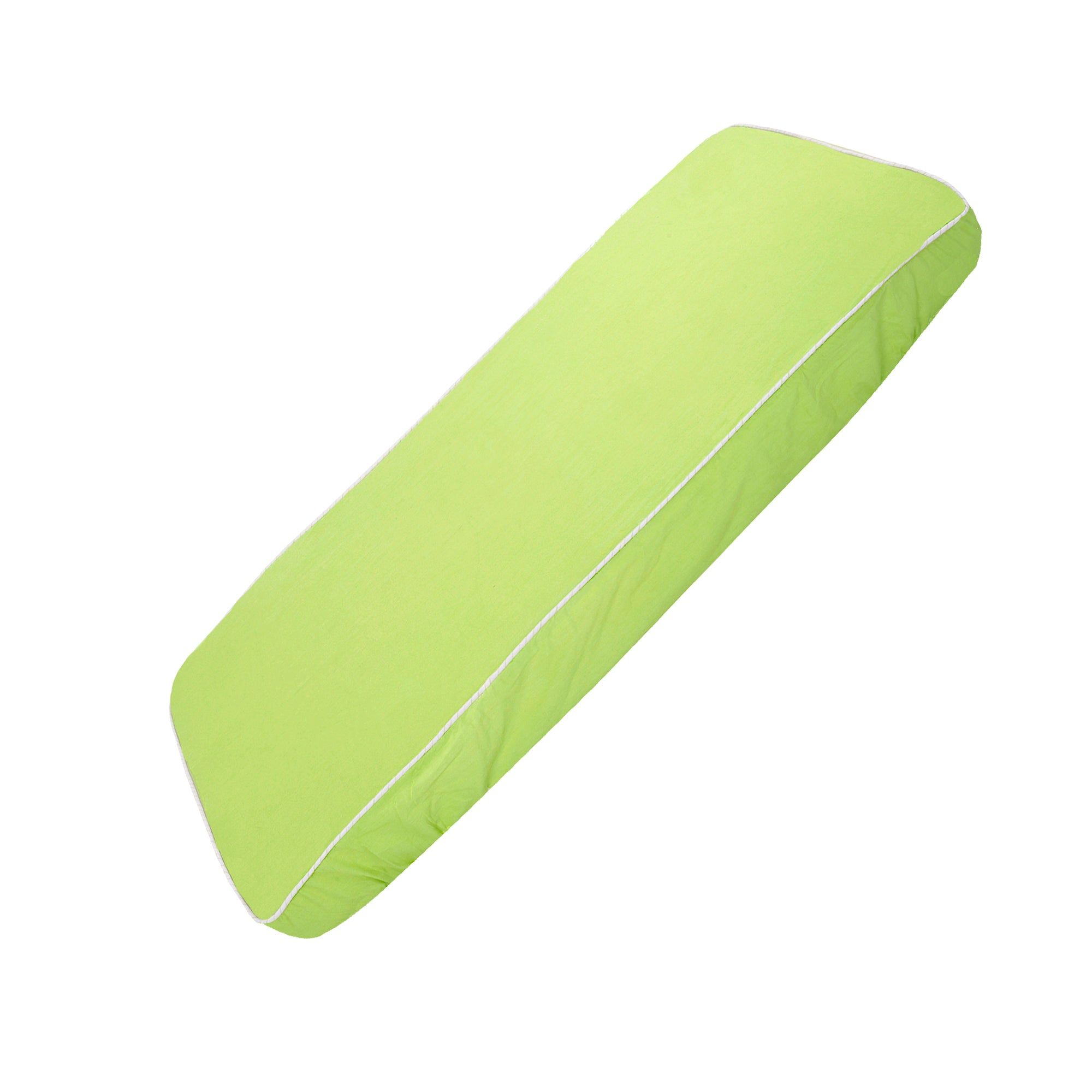 SHADOW LIME FITTED CRIB SHEET-71cm X 36cm X 15cm