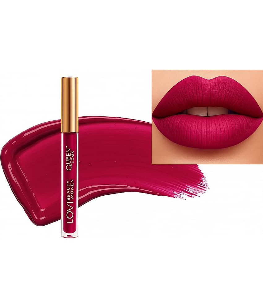Beauty Women Pink Matte Long Lasting Liquid Lipstick ( Pack of 1 )