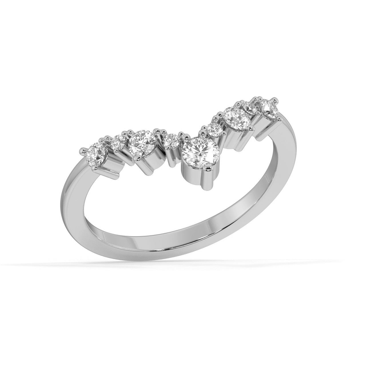 Petite Ivy Ring WHITE GOLD / 10 (50.00 MM)