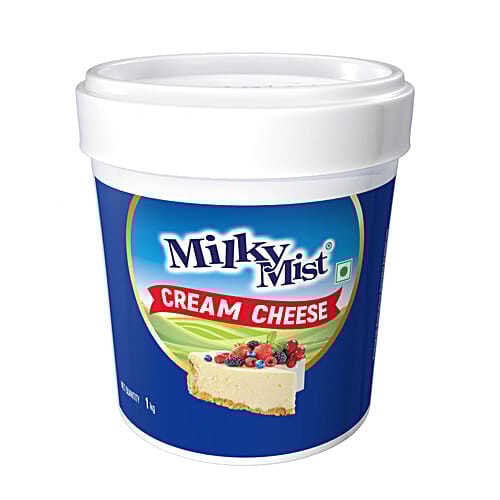 Milky Mist Cream Cheese - Natural & Fresh, Smooth & Creamy, No Added Preservatives, 1 kg