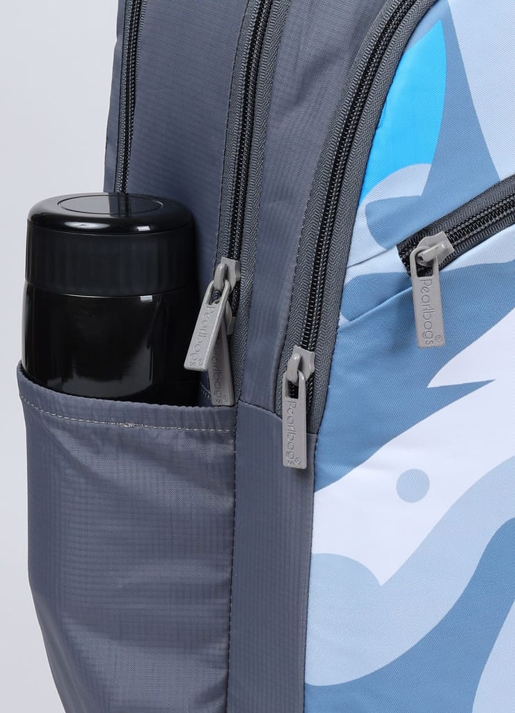 PB Pearlbags MANOR 20L Printed Casual Backpack,3 Compartment,Premium Fabric,Water Resistant Anti Theft,School & College Bag for Boys and Girls,Office & Travel Bag for Men and Women,48X30X14 Cms