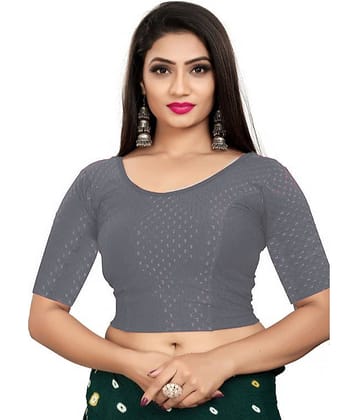 Laadli Grey Readymade without Pad Cotton Blend Women's Blouse ( Pack of 1 )