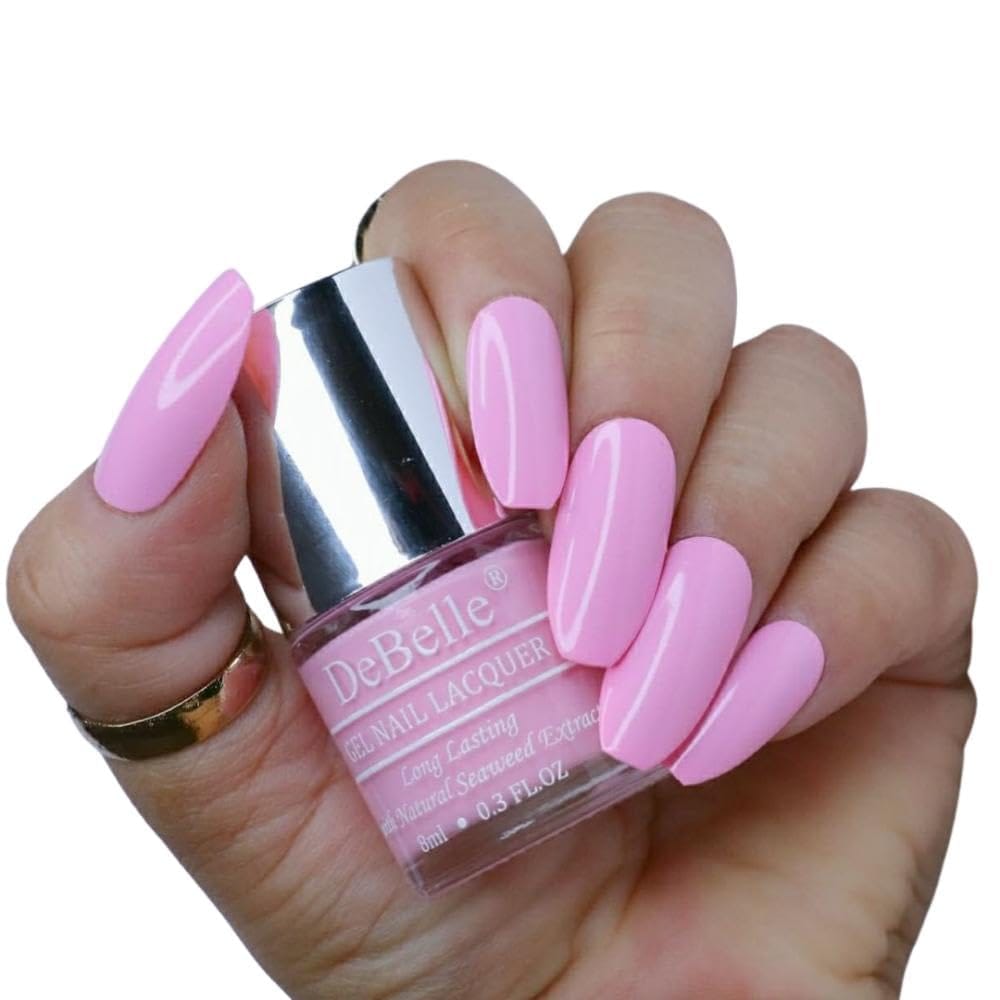 Debelle Gel Nail Polish Cherry Macaron (Powder Pink Nail Paint)|Non Uv - Glossy Finish |Chip Resistant | Seaweed Enriched Formula| Long Lasting|Cruelty And Toxic Free| 8Ml Debelle Gel Nail Polish Cherry Macaron (Powder Pink Nail Paint)|Non Uv - Glossy Fi