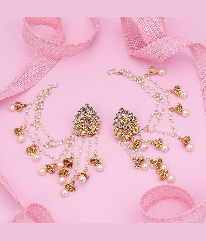 Sukkhi - Golden Jhumki Earrings ( Pack of 1 )