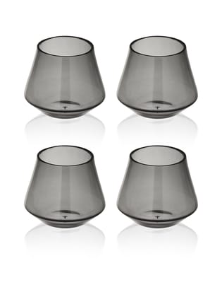 Graphite Gleam Cocktail Glass-Set of 4