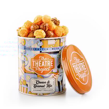 TTP Cheese & Caramel Mix Gourmet Popcorn Tin - 75 gms