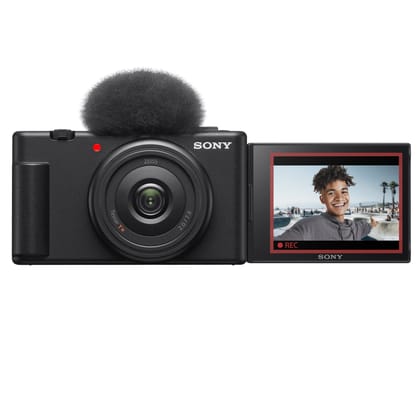 Sony Digital Camera ZV-1F for Content Creators with Ultra-Wide 20mm Prime Lens | Soft Skin Feature | Bokeh | Creative Look | Active Mode Stabilisation -Black Black / Ultra-Compact