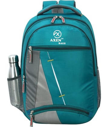 AXEN BAGS - Green Polyester Backpack ( 30 Ltrs )