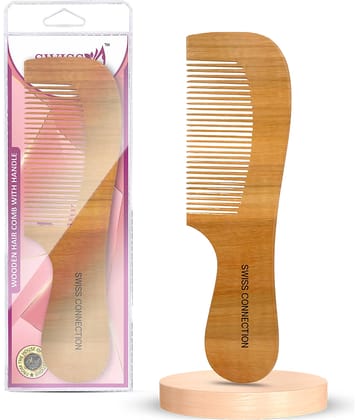 Swiss Connection Wide Tooth Comb For All Hair Types ( Pack of 1 )