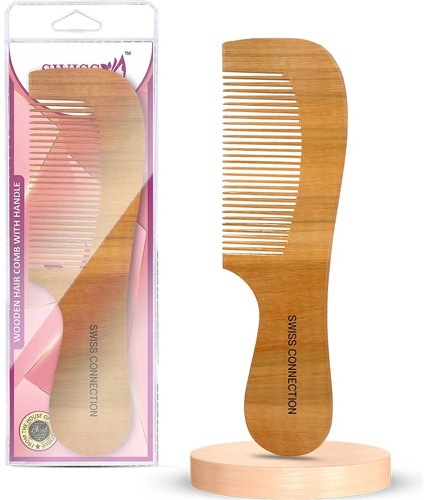 Swiss Connection Wide Tooth Comb For All Hair Types ( Pack of 1 )