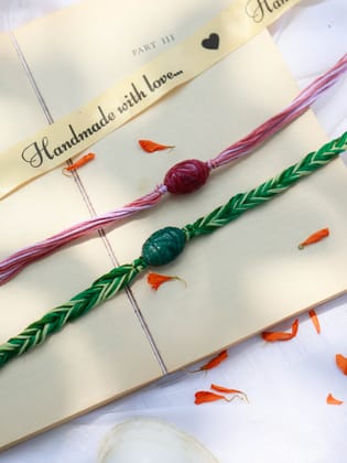 Nirmal Rakhi Set-Multicolored