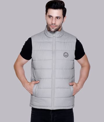 IF-INDIAN FORT Polyester Men's Puffer Jacket - Light Grey ( Pack of 1 )