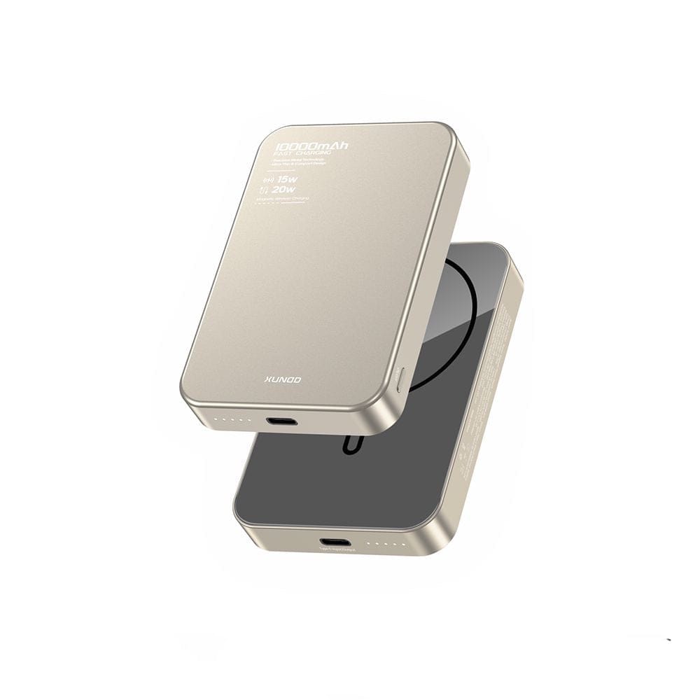 XUNDD 10000mAh Metal Magsafe Wireless Powerbank-Gold