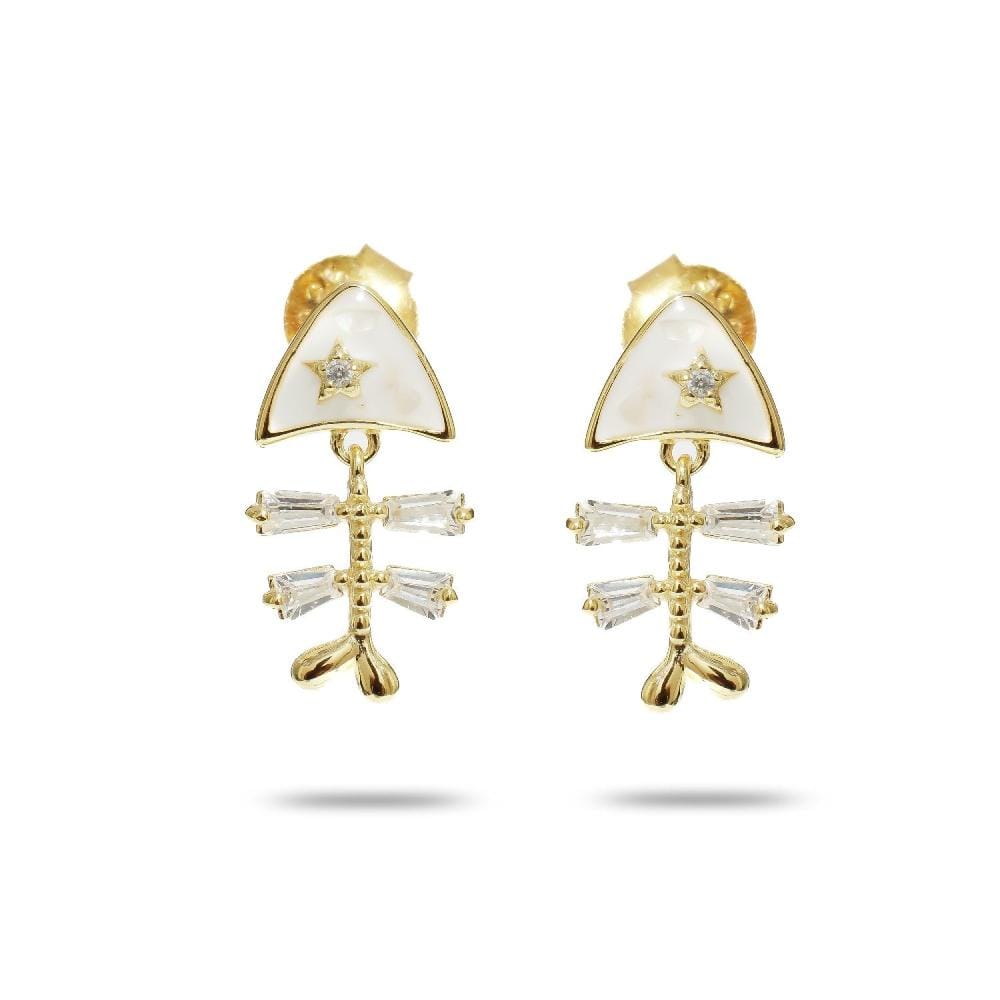 Chiara Danglers| 925 Silver Earrings for Women-Gold