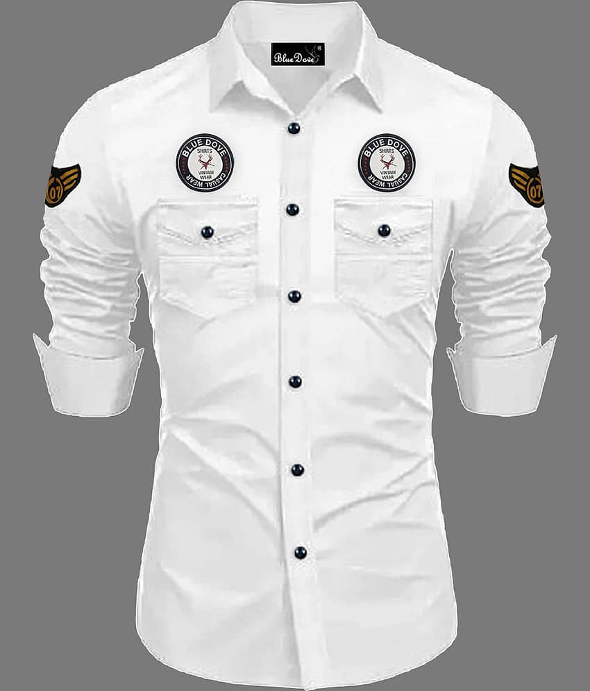 Blue dove Cotton Blend Regular Fit Solids Full Sleeves Men's Casual Shirt - Pink ( Pack of 1 )