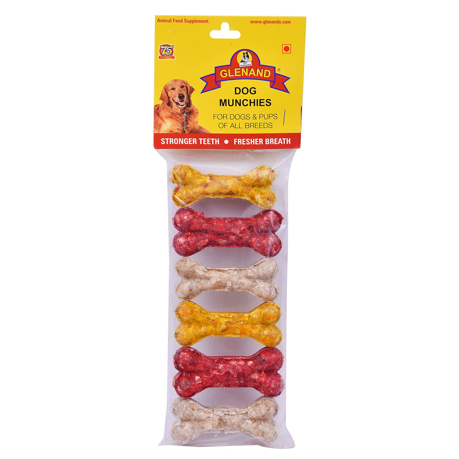 Glenand Munchies Bone Coloured 6 IN 1 200g