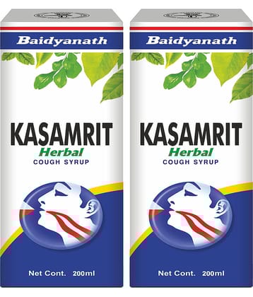 Baidyanath Kasamrit Cough Syrup 200Ml Each (Pack of 2)