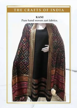 Pure Handwoven Zari Fabrics in Blacks