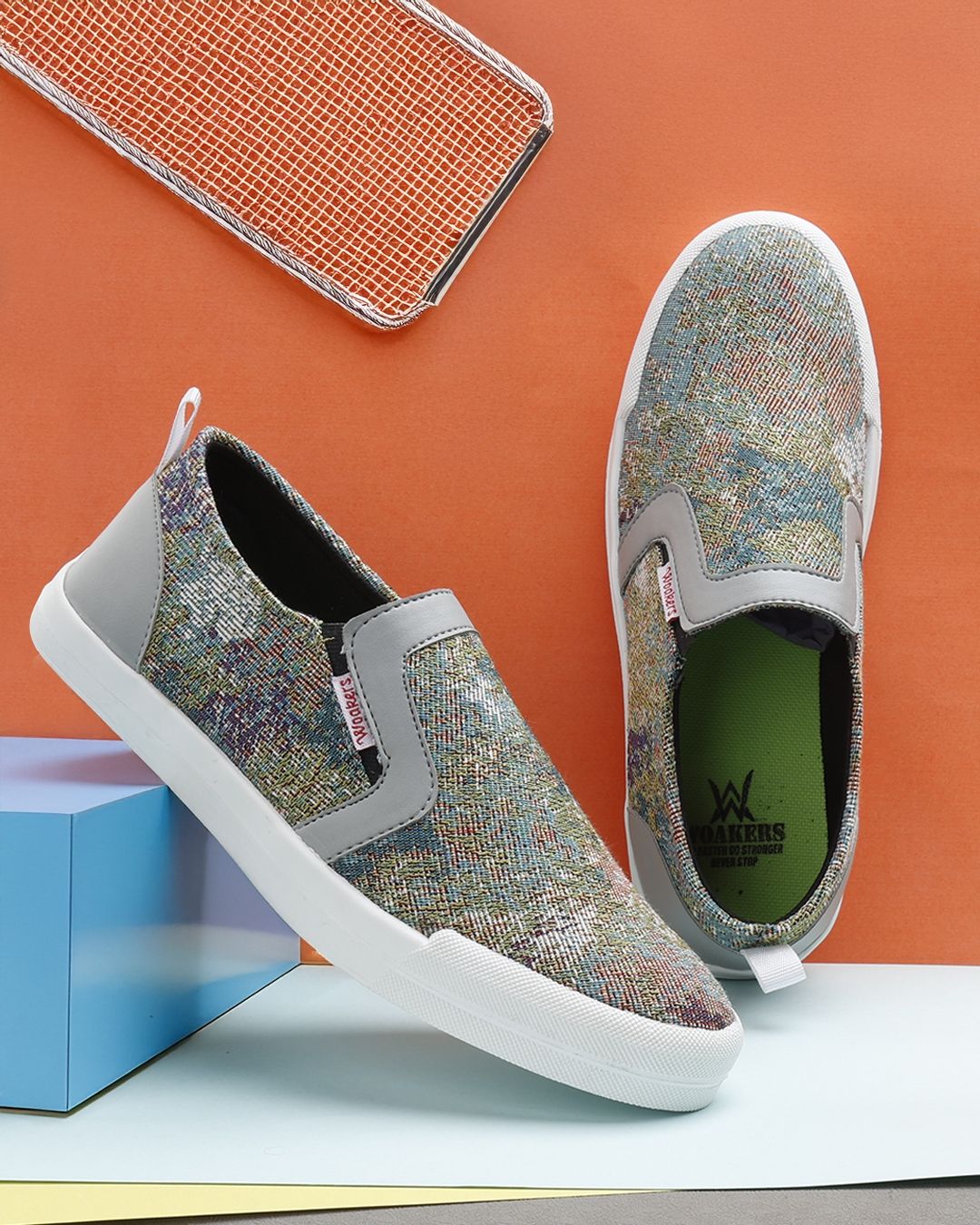 Woakers Mens Multicolor Casual Shoes for Stylish and Comfortable Everyday Wear - UK7