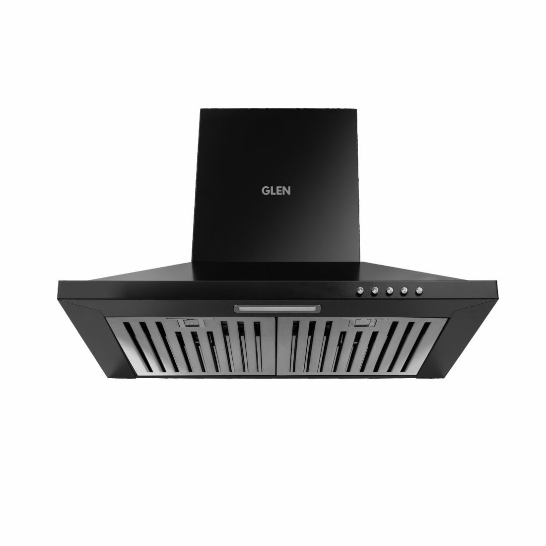 Electric Kitchen Chimney, Pyramid Shape SS Baffle filters 60cm 1000 m³/h - Black (6048 JU BLK)