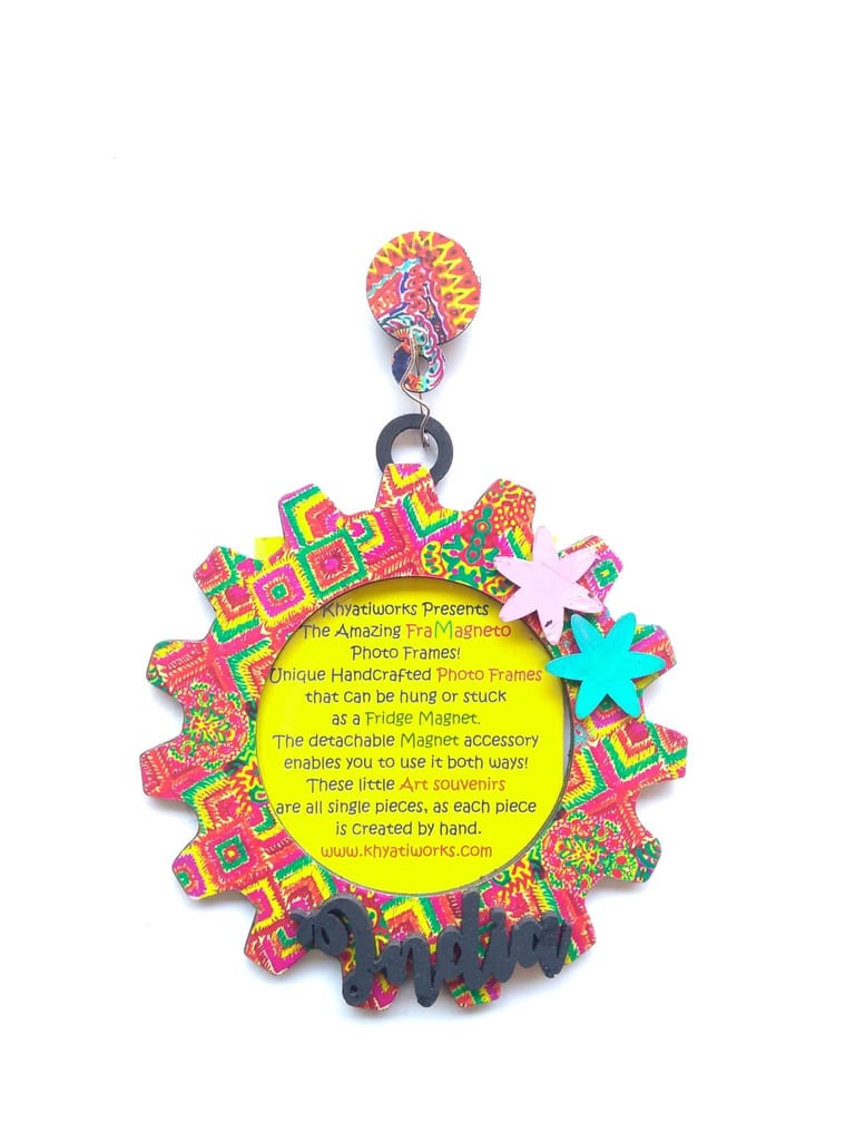 FRAMAGNETO KHYATI'S PHULKARI Art Frame - india - Earrings | Buy online on ZillyBuy